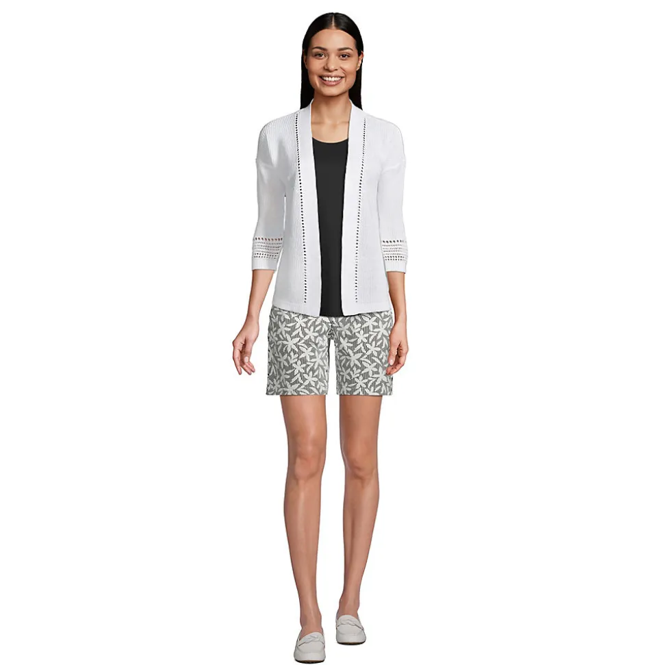 Chino-Shorts mit Dehnbund, 18 cm für Damen