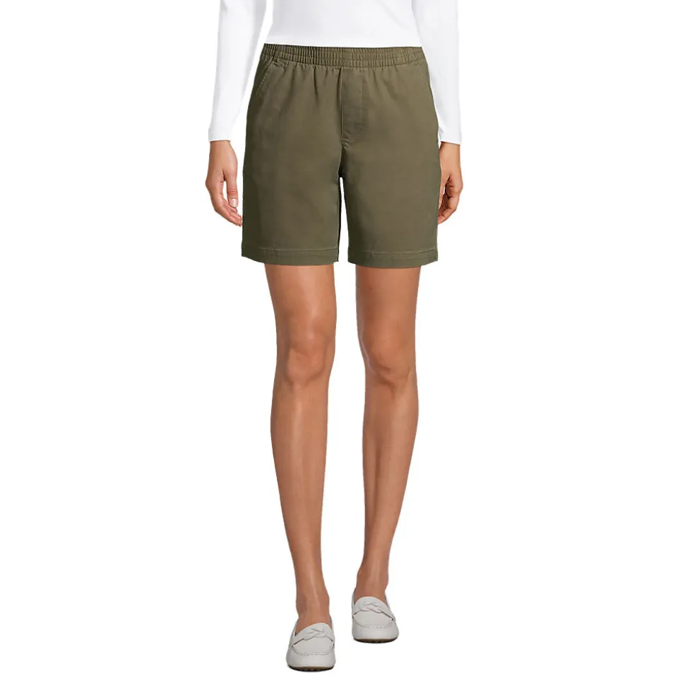 Chino-Shorts mit Dehnbund, 18 cm für Damen