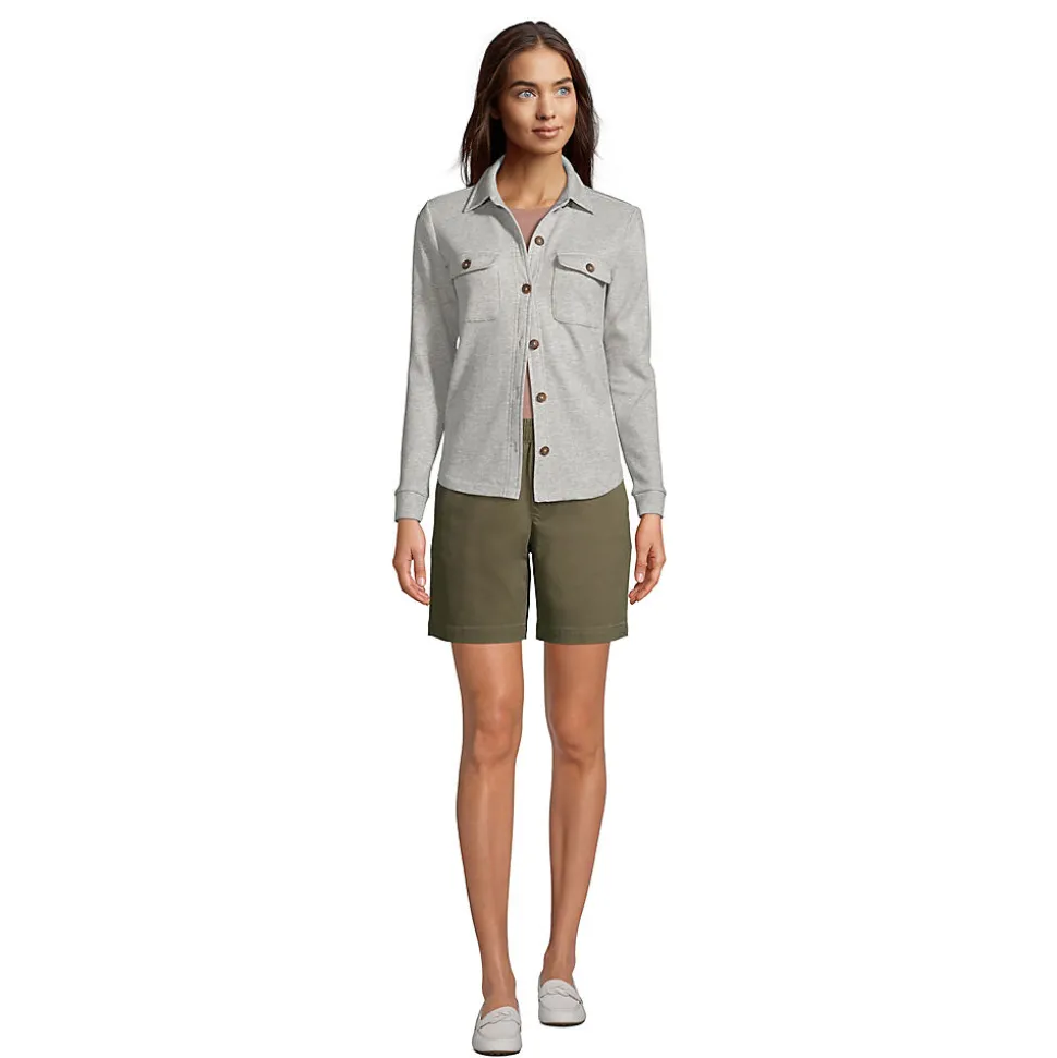 Chino-Shorts mit Dehnbund, 18 cm für Damen