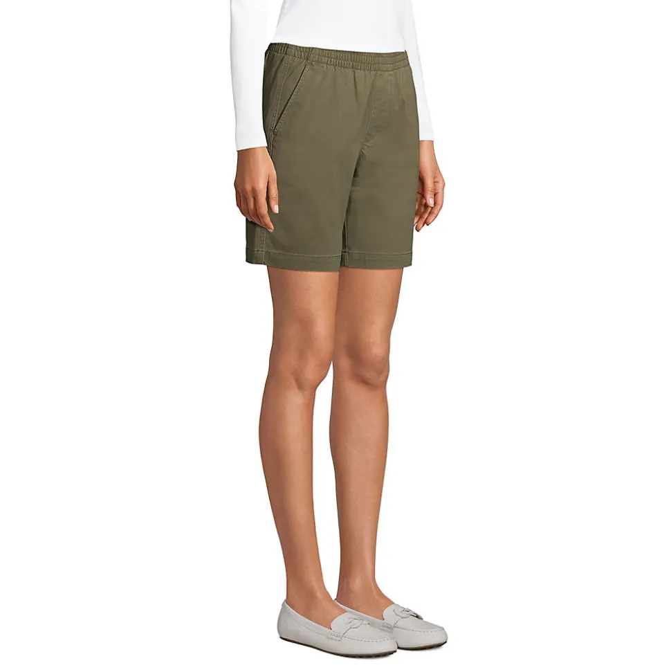 Chino-Shorts mit Dehnbund, 18 cm für Damen