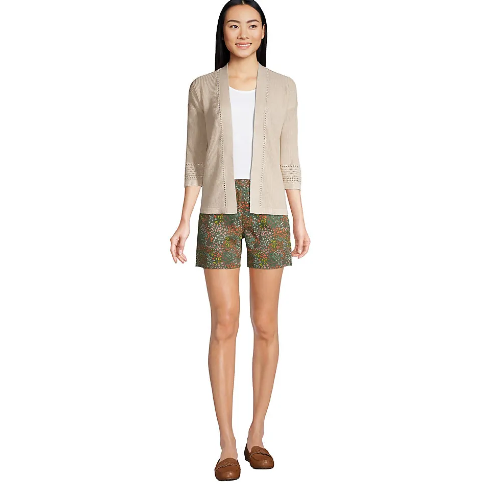Chino-Shorts mit Dehnbund, 18 cm für Damen