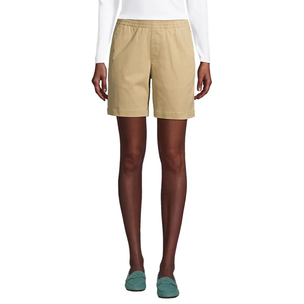 Chino-Shorts mit Dehnbund, 18 cm für Damen