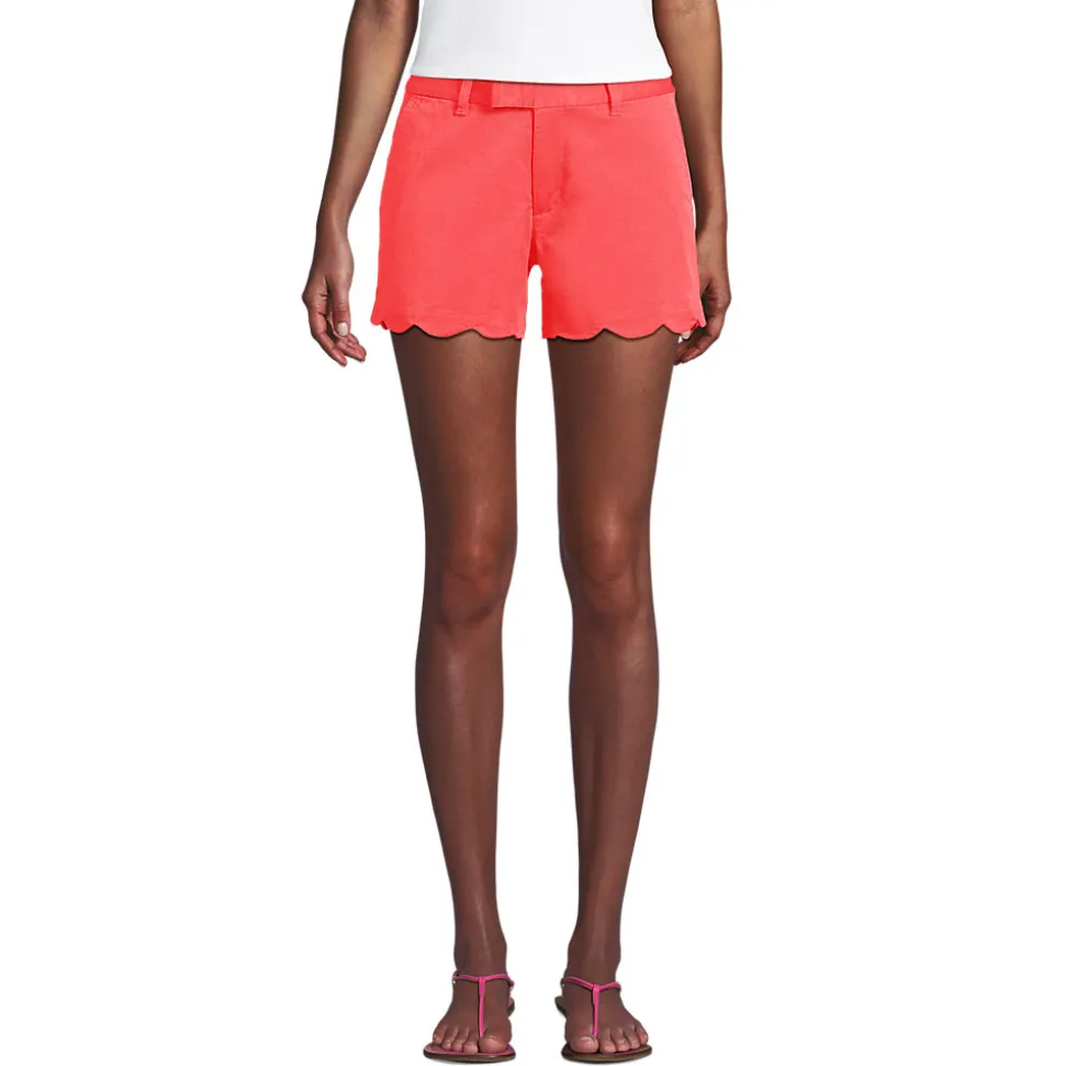 Chino-Shorts mit Wellensaum 12 cm für Damen