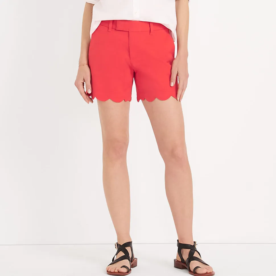 Chino-Shorts mit Wellensaum 12 cm für Damen