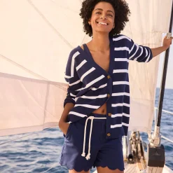 Chino-Shorts mit Wellensaum 12 cm für Damen