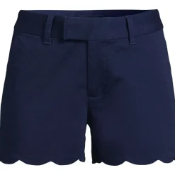 Chino-Shorts mit Wellensaum 12 cm für Damen