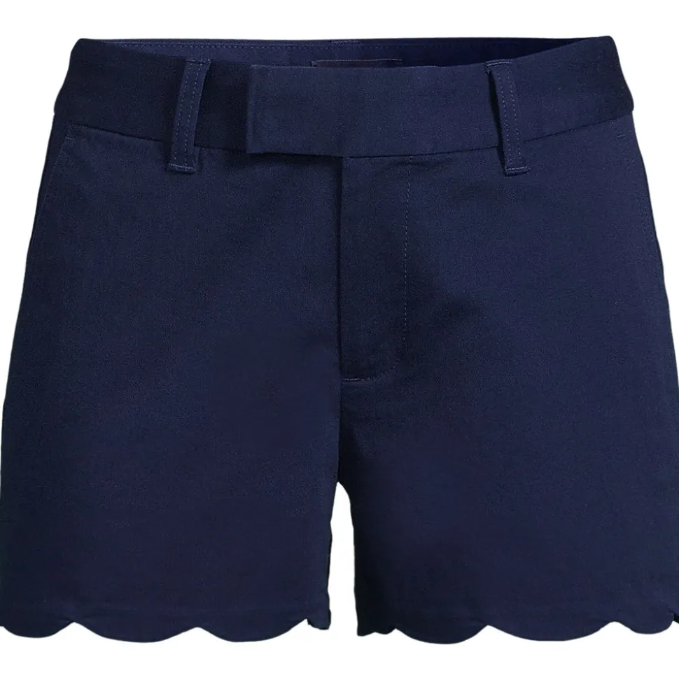 Chino-Shorts mit Wellensaum 12 cm für Damen