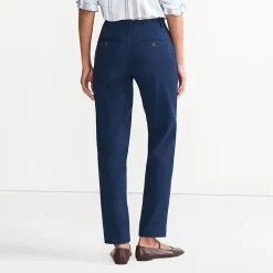 7/8-Chinos mit geradem Bein Mid Waist für Damen in Petite-Größe