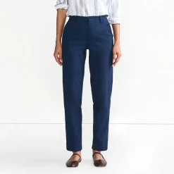7/8-Chinos mit geradem Bein Mid Waist für Damen in Petite-Größe