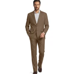 Classic Fit Blazer aus Leinenmix für Herren