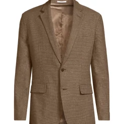 Classic Fit Blazer aus Leinenmix für Herren