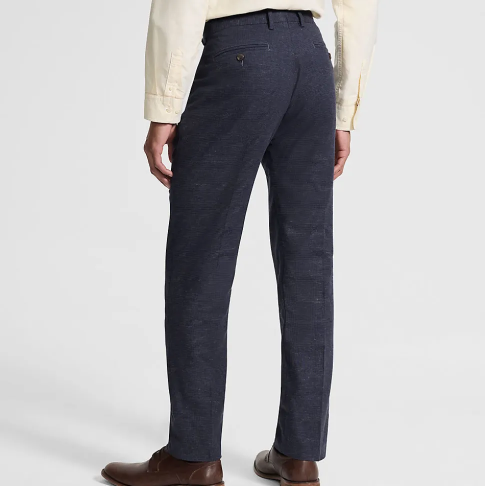 Classic Fit Business-Hose aus Leinenmix für Herren