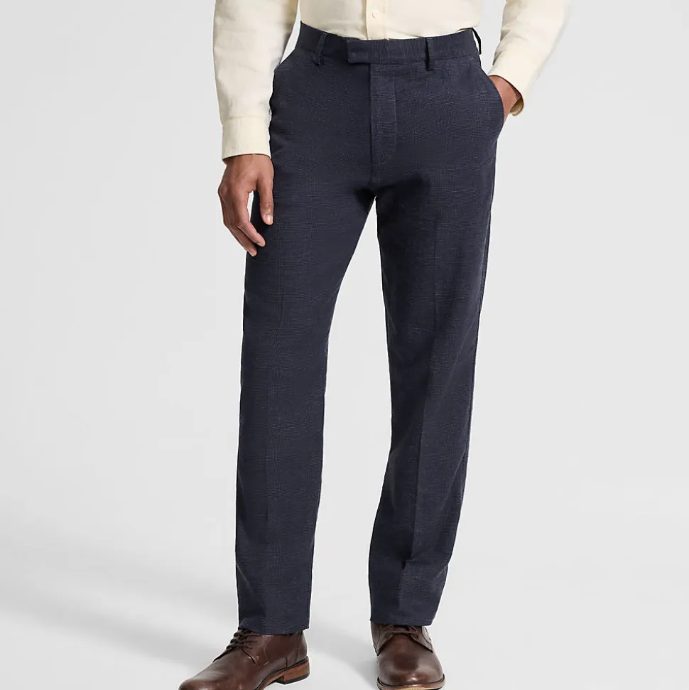 Classic Fit Business-Hose aus Leinenmix für Herren