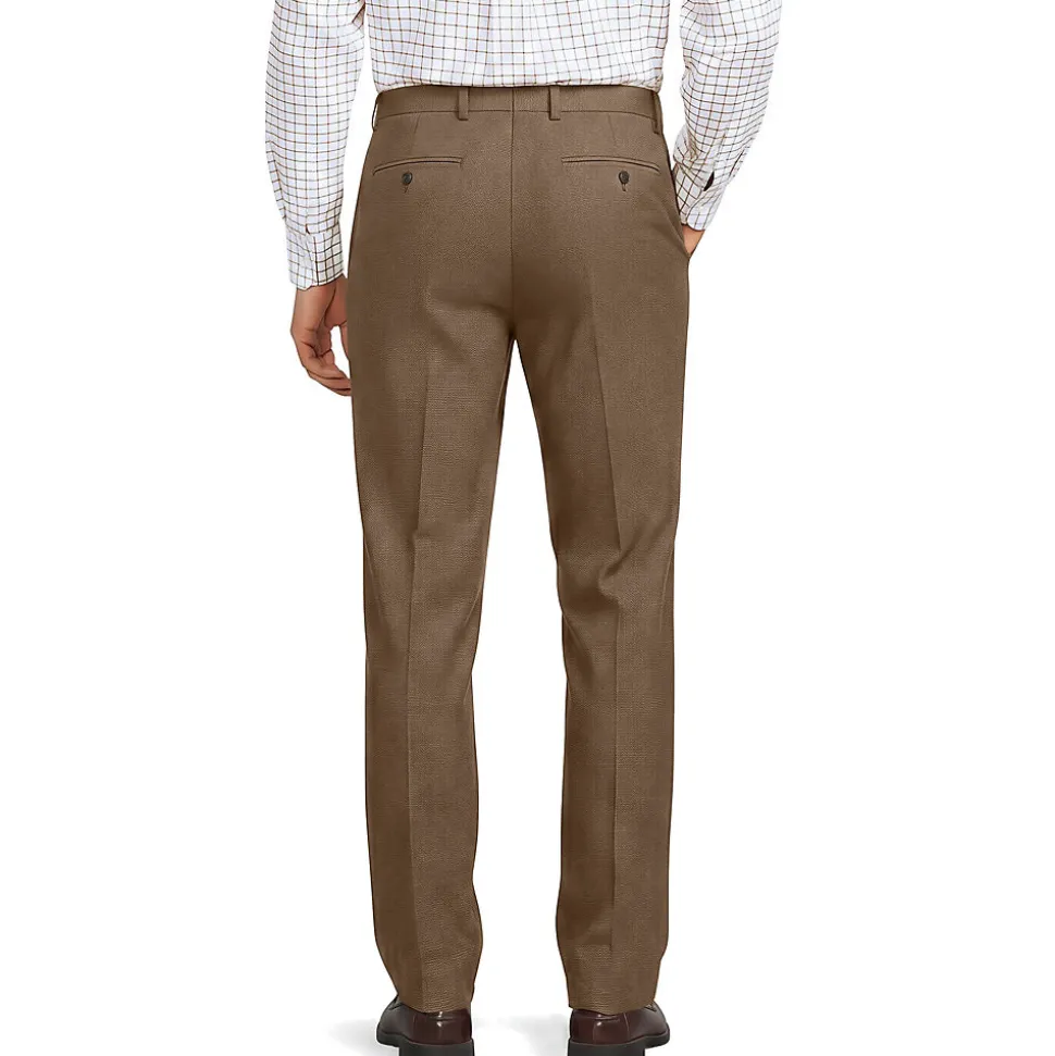Classic Fit Business-Hose aus Leinenmix für Herren