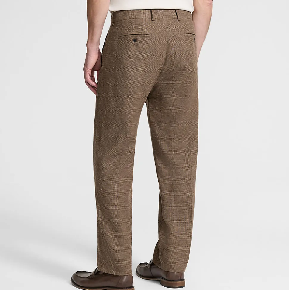 Classic Fit Business-Hose aus Leinenmix für Herren