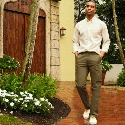 Classic Fit Cargohose mit Dehnbund für Herren