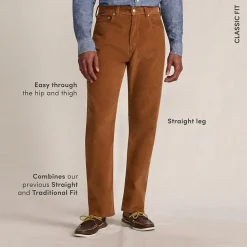 Classic Fit Cordhose für Herren