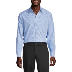 CLASSIC FIT Gemustertes, bügelleichtes Pinpointhemd für Herren