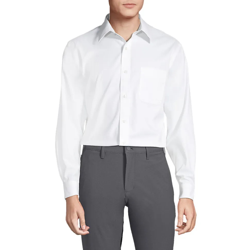 CLASSIC FIT. Klassik-Kragen. Bügelleichtes Pinpointhemd