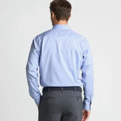CLASSIC FIT. Klassik-Kragen. Bügelleichtes Pinpointhemd