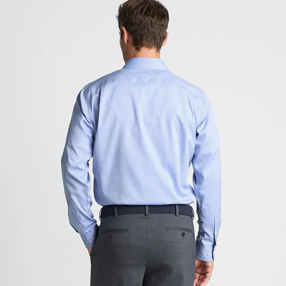 CLASSIC FIT. Klassik-Kragen. Bügelleichtes Pinpointhemd