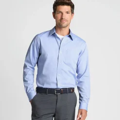 CLASSIC FIT. Klassik-Kragen. Bügelleichtes Pinpointhemd
