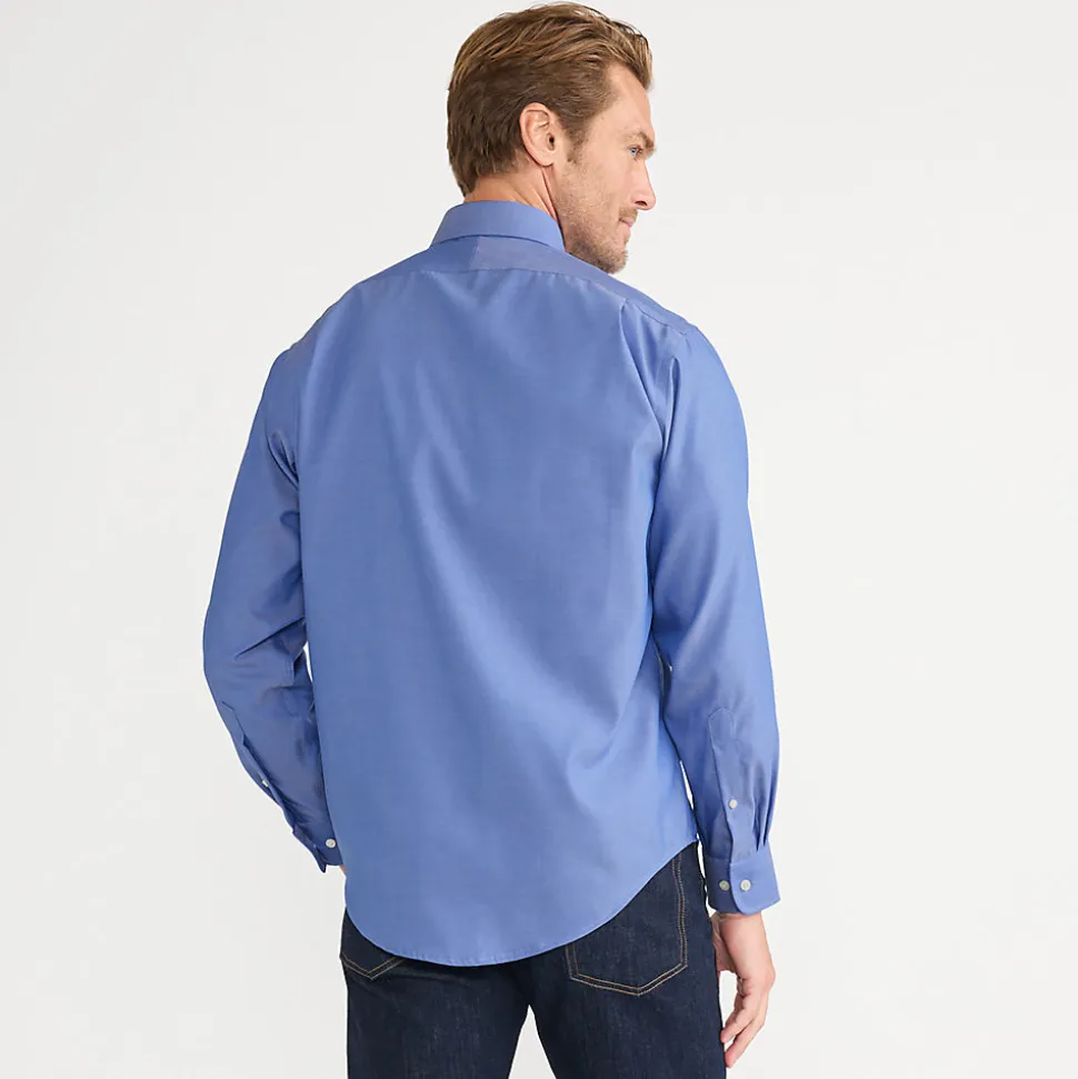 CLASSIC FIT. Klassik-Kragen. Bügelleichtes Pinpointhemd
