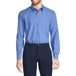 CLASSIC FIT. Klassik-Kragen. Bügelleichtes Pinpointhemd