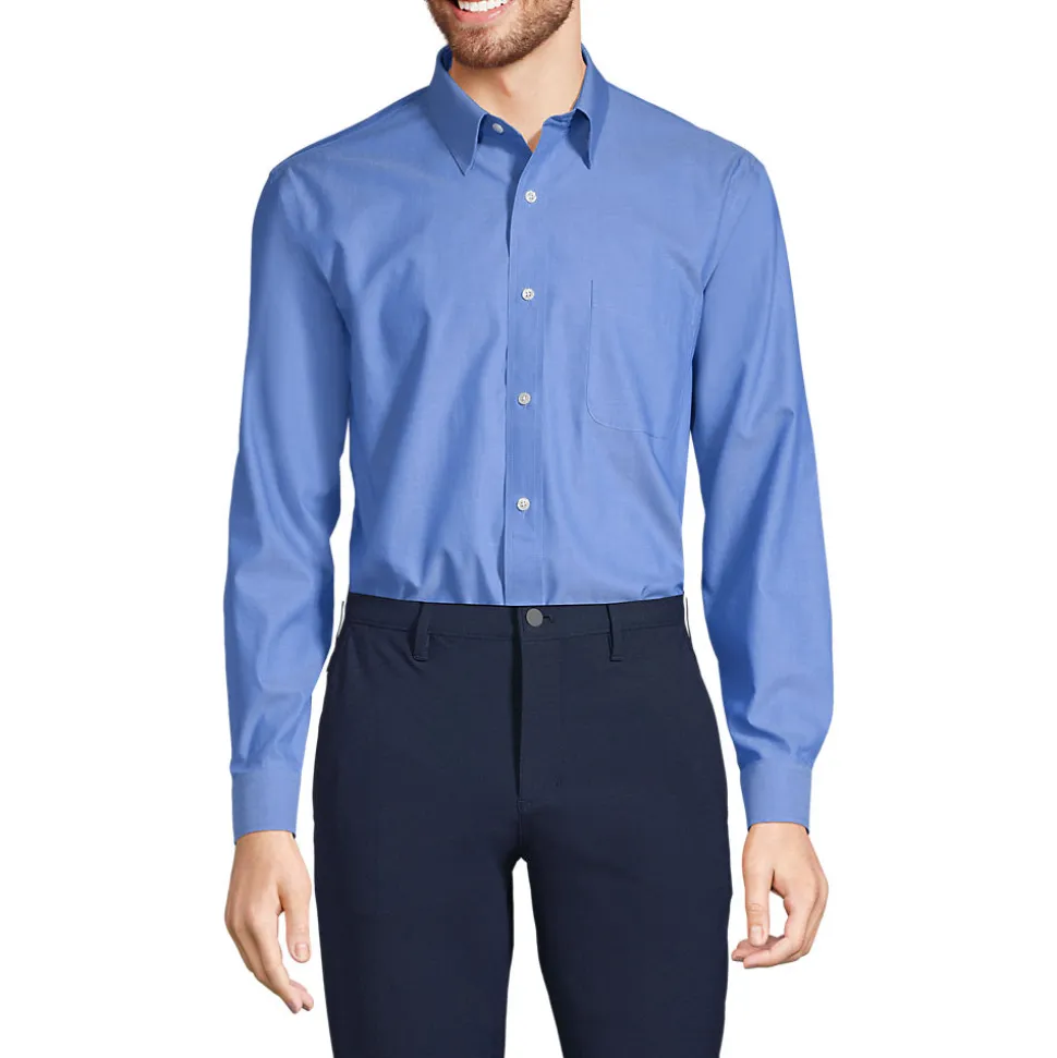 CLASSIC FIT. Klassik-Kragen. Bügelleichtes Pinpointhemd