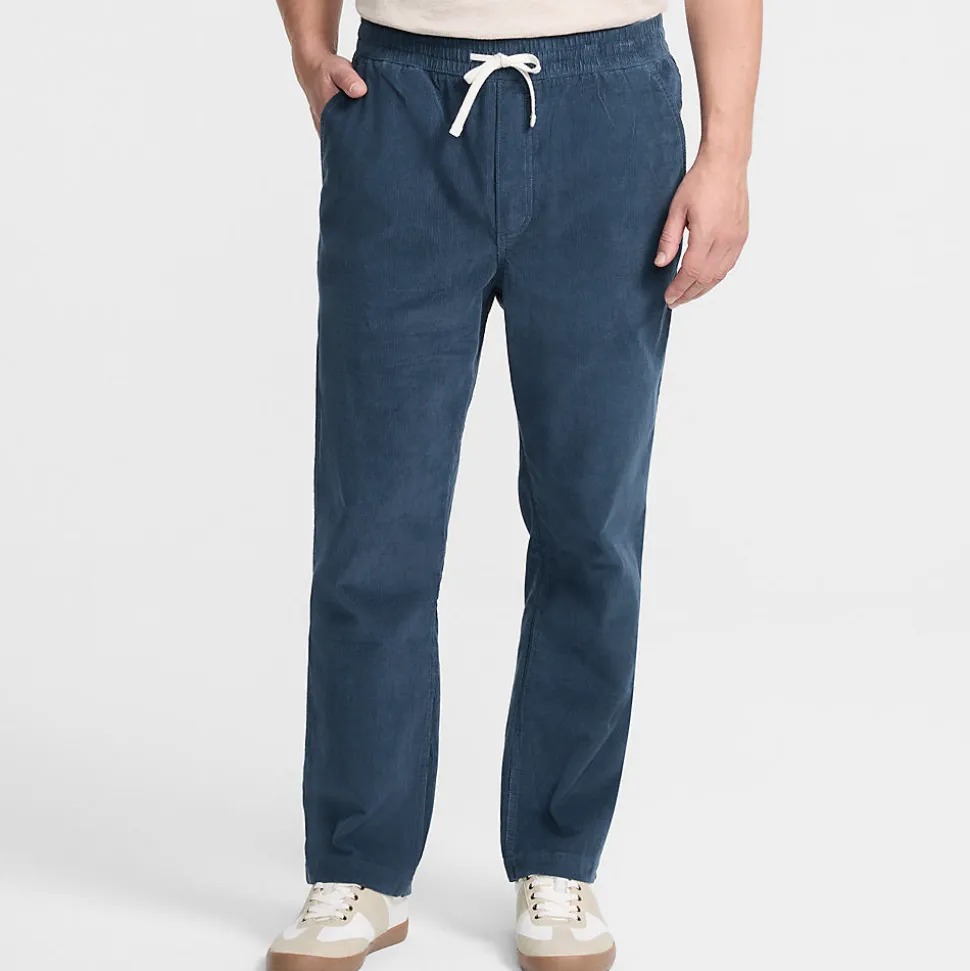 Classic Fit Schlupfbund-Feincordhose für Herren