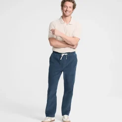 Classic Fit Schlupfbund-Feincordhose für Herren