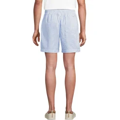 Classic Fit Seersucker-Shorts mit Dehnbund für Herren