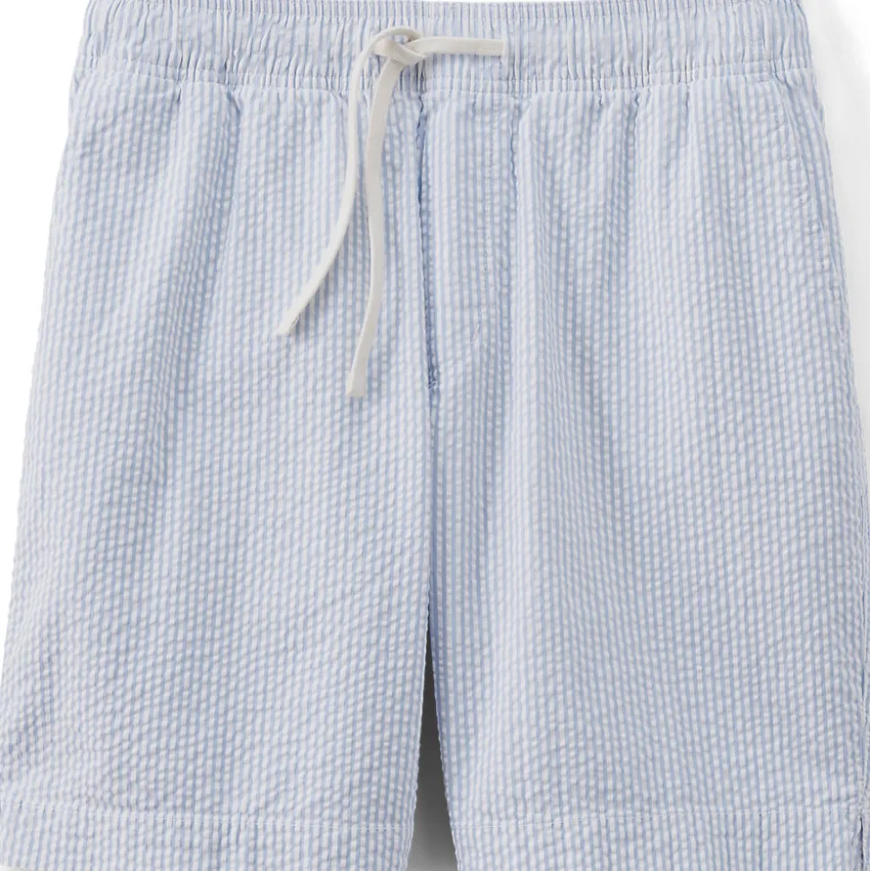 Classic Fit Seersucker-Shorts mit Dehnbund für Herren