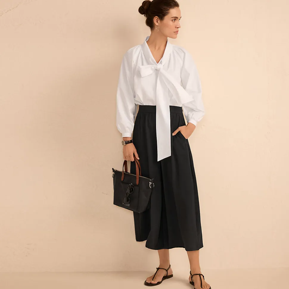 Creaseless 7/8-Palazzohose für Damen