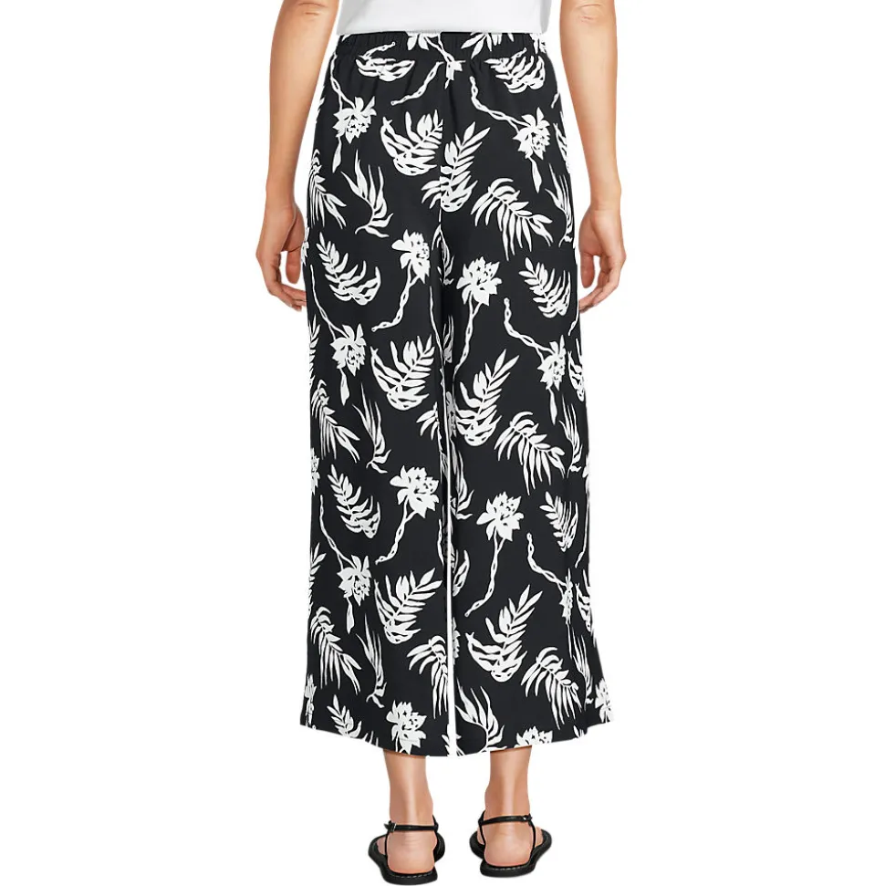 Creaseless 7/8-Palazzohose für Damen