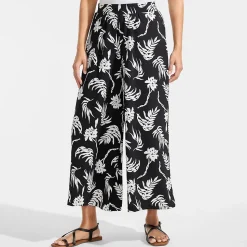 Creaseless 7/8-Palazzohose für Damen