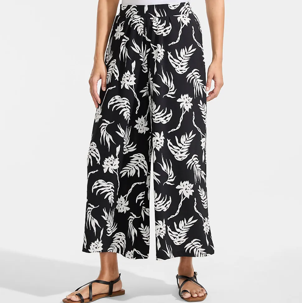 Creaseless 7/8-Palazzohose für Damen