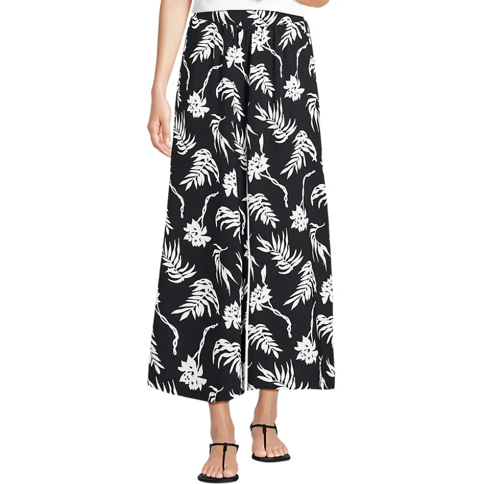 Creaseless 7/8-Palazzohose für Damen