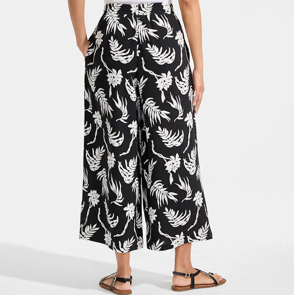 Creaseless 7/8-Palazzohose für Damen