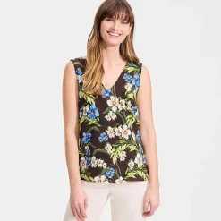 Creaseless Top mit V-Ausschnitt für Damen