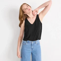 Creaseless Top mit V-Ausschnitt für Damen
