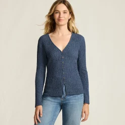 Crinkle-Cardigan für Damen