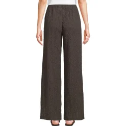 Crinkle-Jerseyhose mit weitem Bein für Damen
