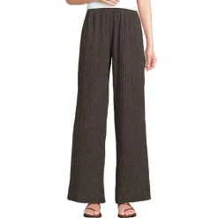 Crinkle-Jerseyhose mit weitem Bein für Damen