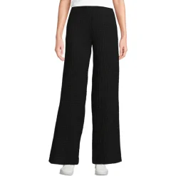 Crinkle-Jerseyhose mit weitem Bein für Damen