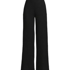 Crinkle-Jerseyhose mit weitem Bein für Damen
