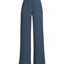 Crinkle-Jerseyhose mit weitem Bein für Damen