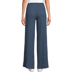 Crinkle-Jerseyhose mit weitem Bein für Damen