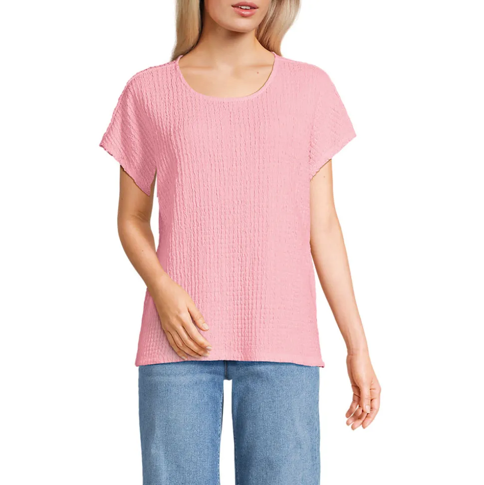 Crinkle-Shirt für Damen