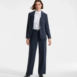 Crêpe-Blazer für Damen